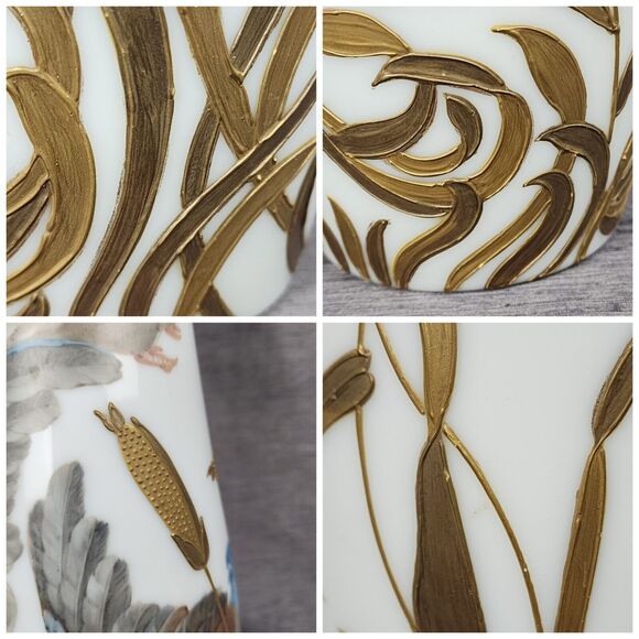 Mt Washington Guba Duck Vase RARE Colonial Ware 1005 Hand Painted 16.5" Antique - Picture 10 of 10